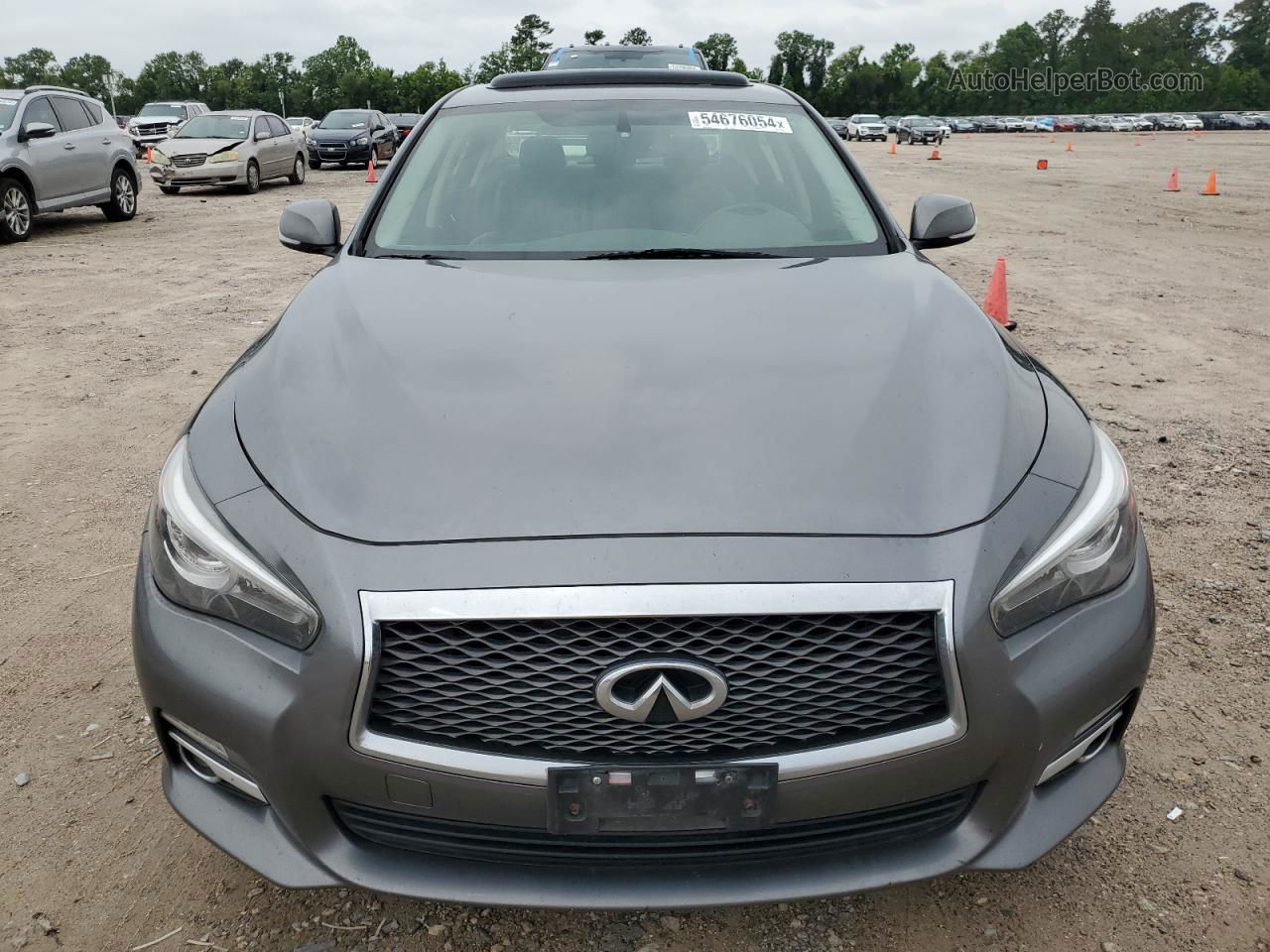 2014 Infiniti Q50 Base Серый vin: JN1BV7AR3EM692564