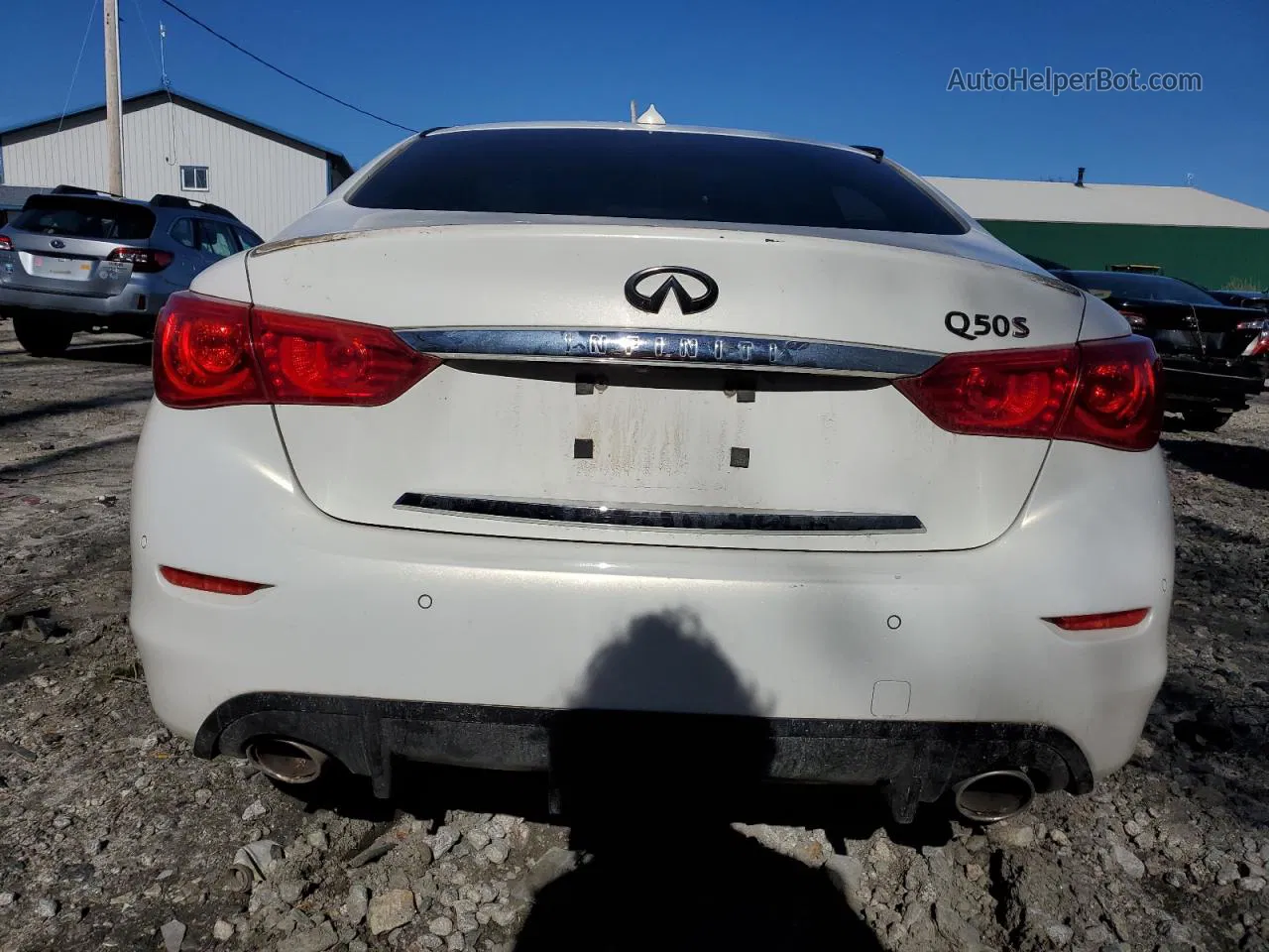 2014 Infiniti Q50 Base Белый vin: JN1BV7AR3EM700551