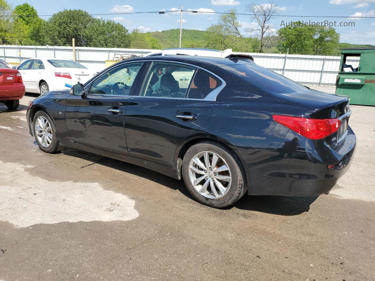 2014 Infiniti Q50 Base Black vin: JN1BV7AR3EM700632