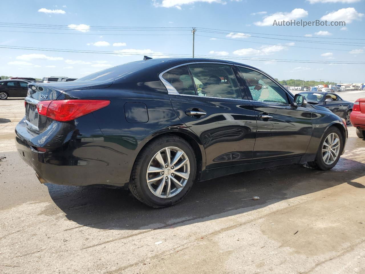 2014 Infiniti Q50 Base Black vin: JN1BV7AR3EM700632