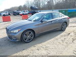 2014 Infiniti Q50 Premium Gray vin: JN1BV7AR3EM703529