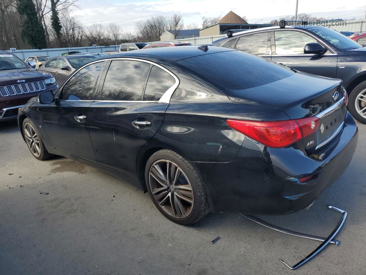 2014 Infiniti Q50 Base Black vin: JN1BV7AR3EM706916