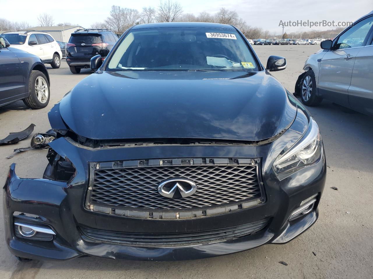 2014 Infiniti Q50 Base Black vin: JN1BV7AR3EM706916