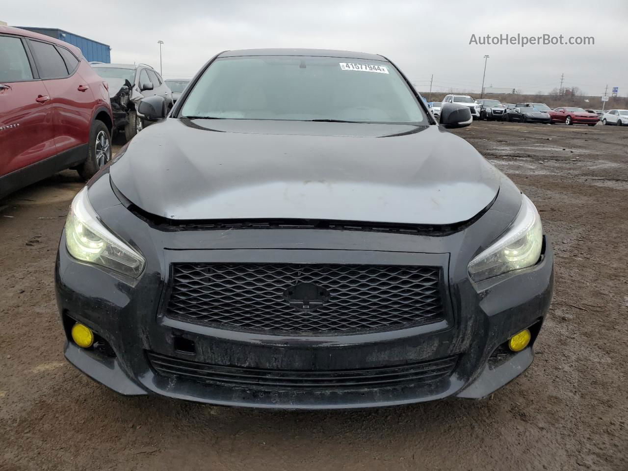 2014 Infiniti Q50 Base Black vin: JN1BV7AR3EM707564