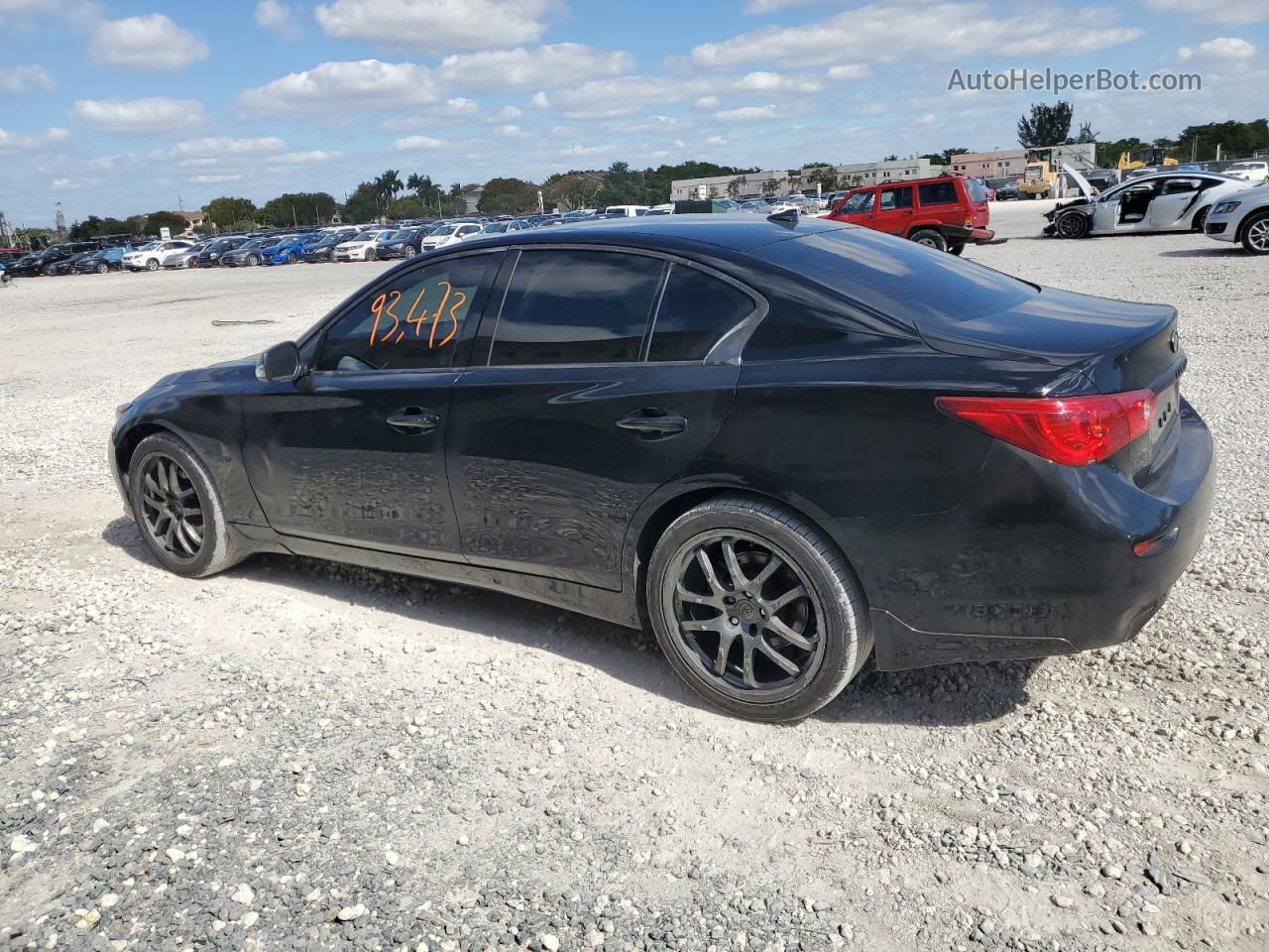 2014 Infiniti Q50 Base Black vin: JN1BV7AR3EM707564