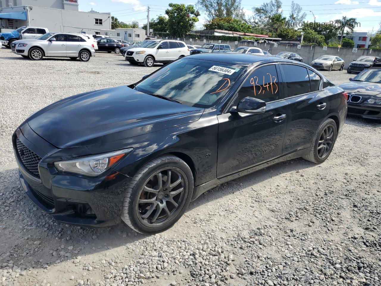 2014 Infiniti Q50 Base Black vin: JN1BV7AR3EM707564