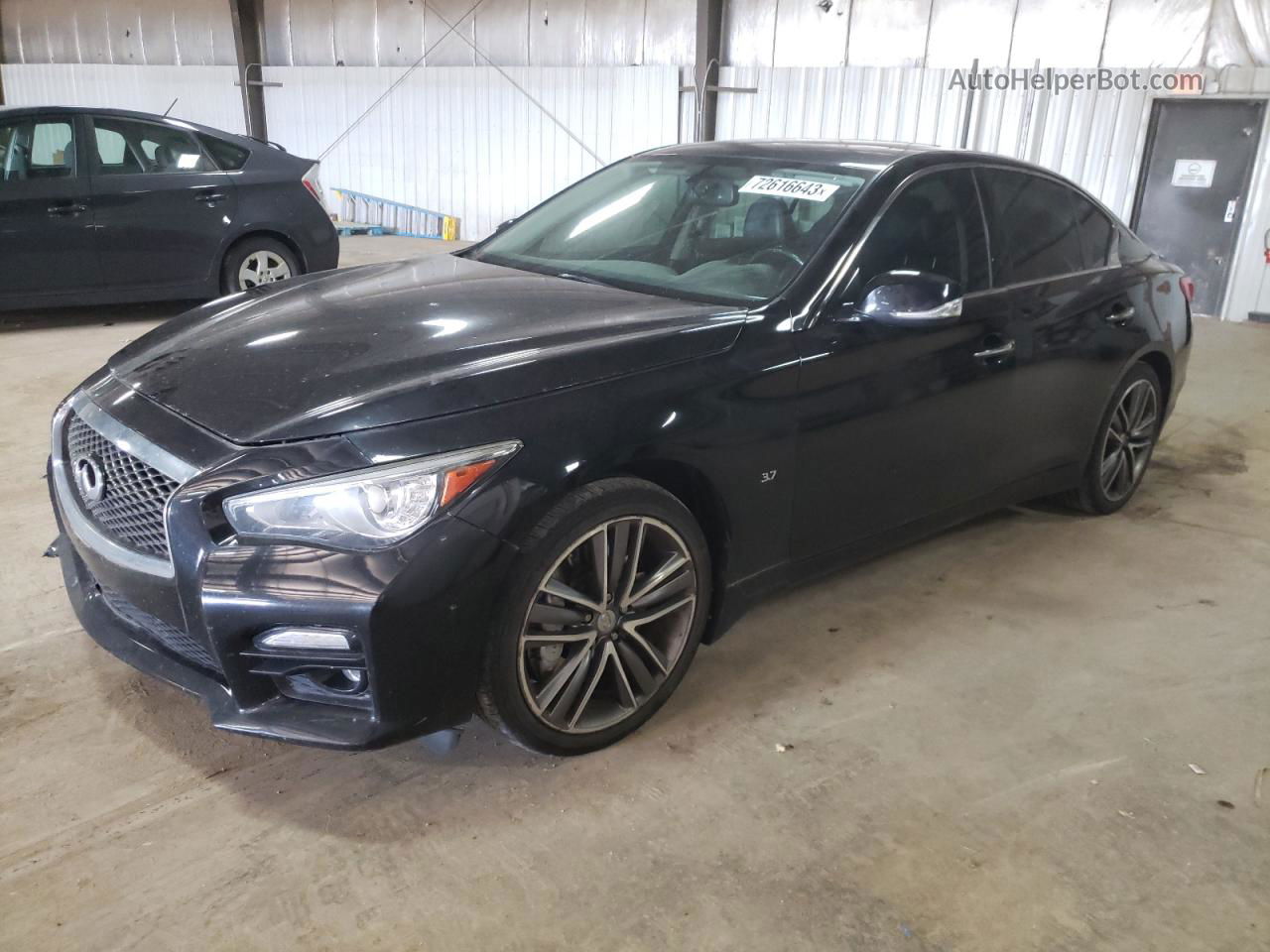 2014 Infiniti Q50 Base Черный vin: JN1BV7AR3EM708150