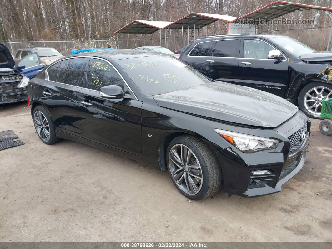 2015 Infiniti Q50 Sport Black vin: JN1BV7AR3FM392704