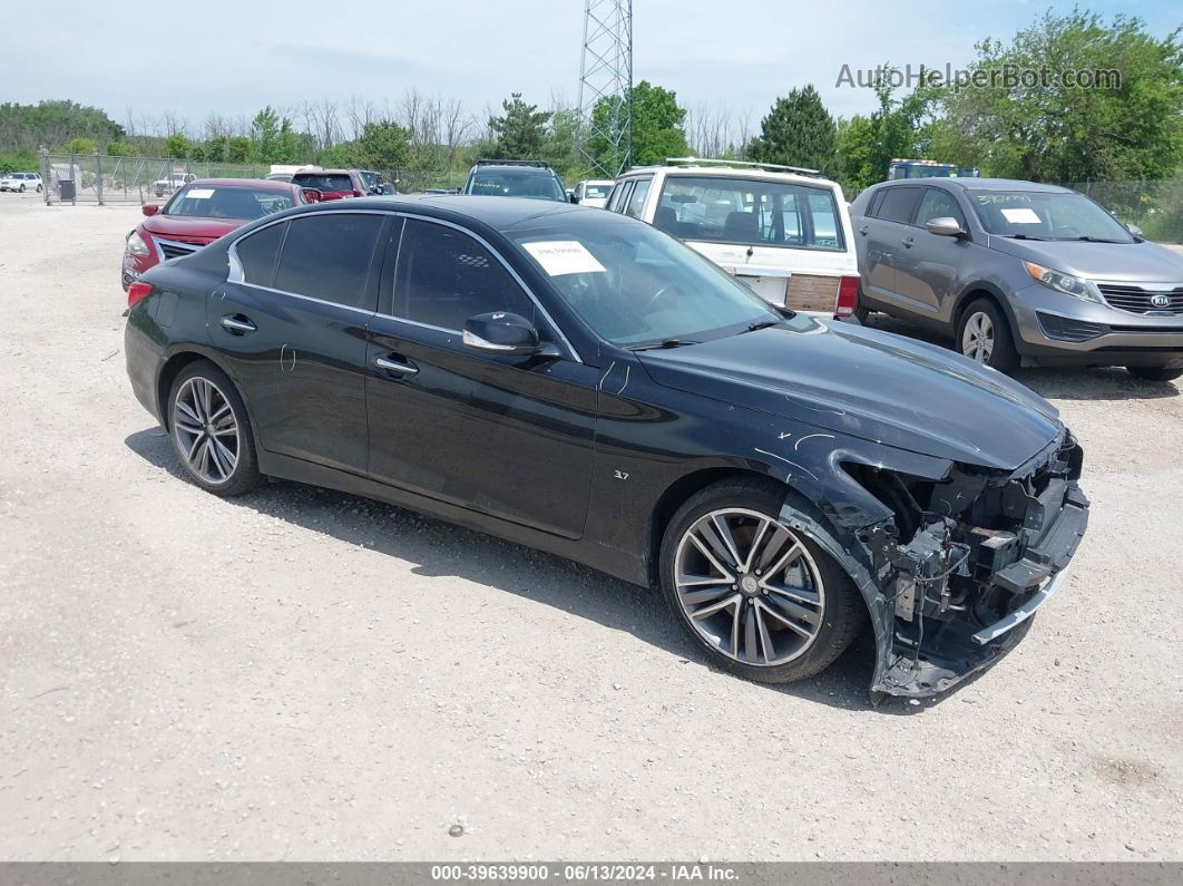 2015 Infiniti Q50 Premium/sport Black vin: JN1BV7AR3FM395618