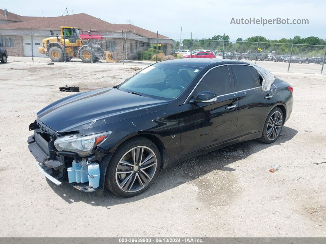 2015 Infiniti Q50 Premium/sport Black vin: JN1BV7AR3FM395618