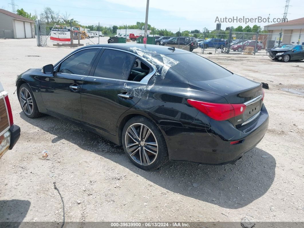 2015 Infiniti Q50 Premium/sport Black vin: JN1BV7AR3FM395618