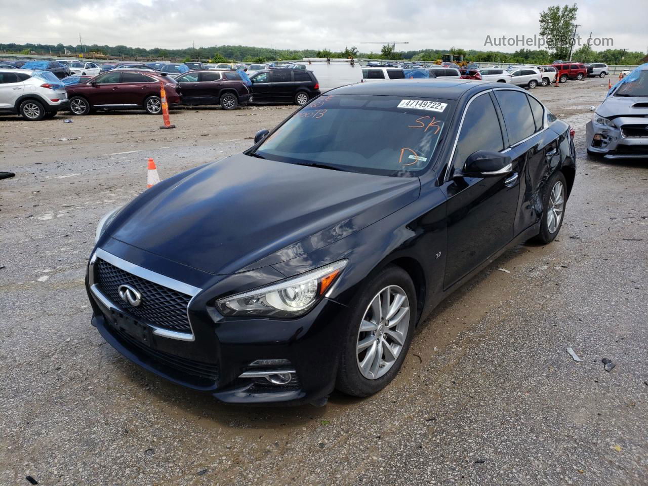 2015 Infiniti Q50 Base Gray vin: JN1BV7AR3FM400073