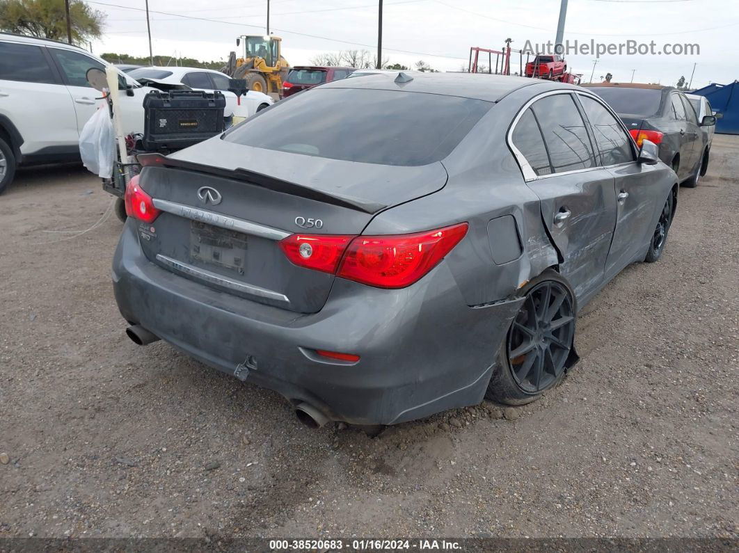 2015 Infiniti Q50 Premium Gray vin: JN1BV7AR3FM407928