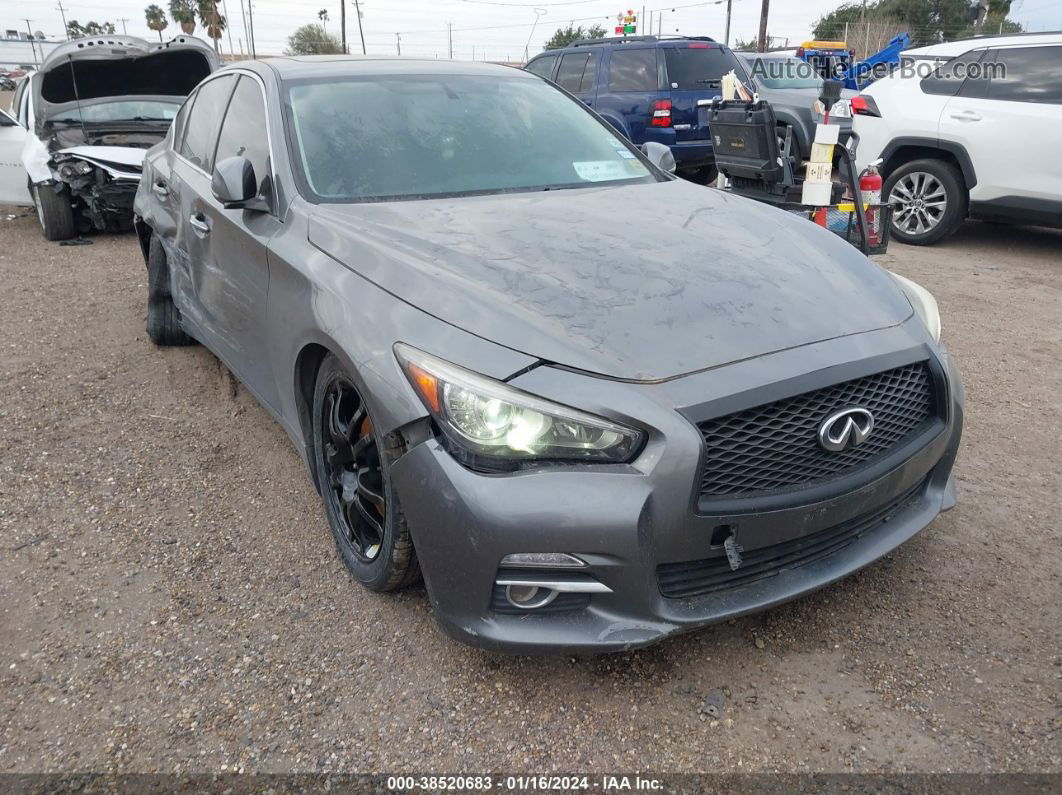 2015 Infiniti Q50 Premium Gray vin: JN1BV7AR3FM407928