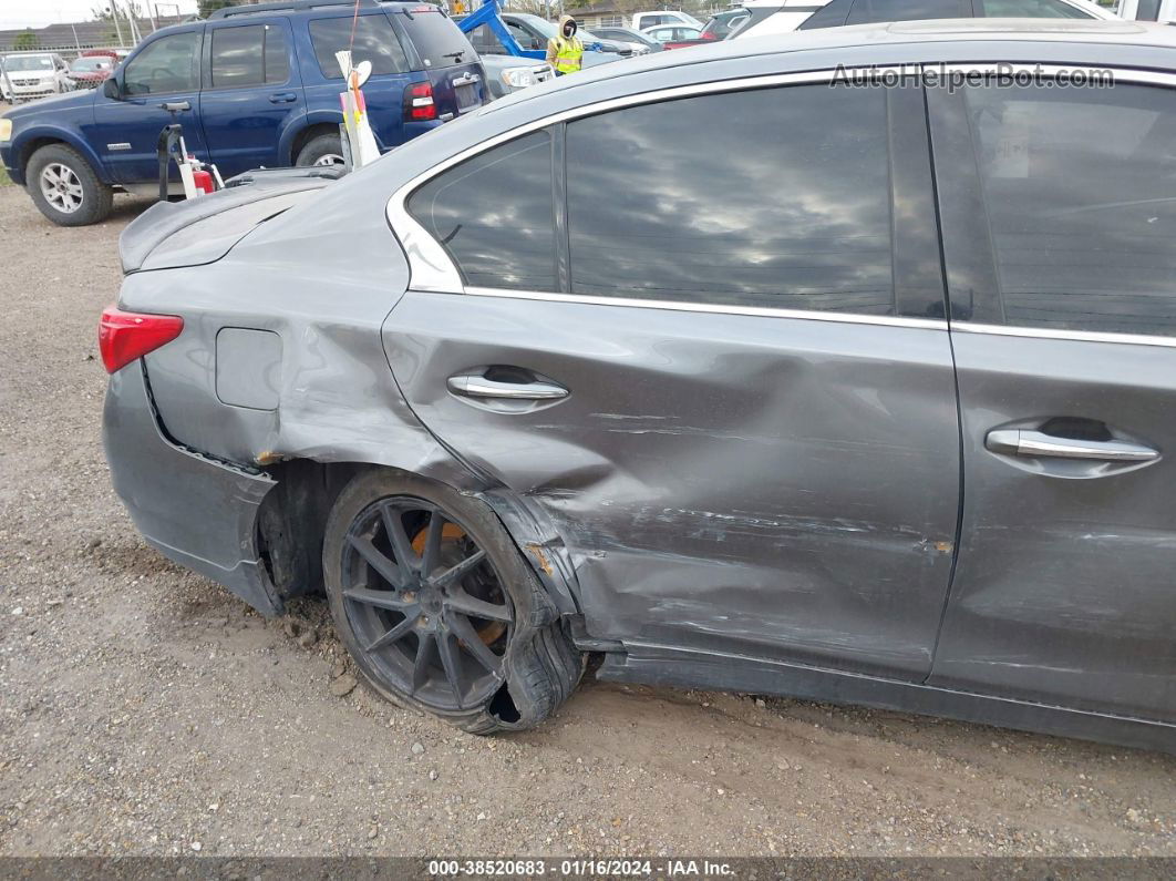 2015 Infiniti Q50 Premium Gray vin: JN1BV7AR3FM407928