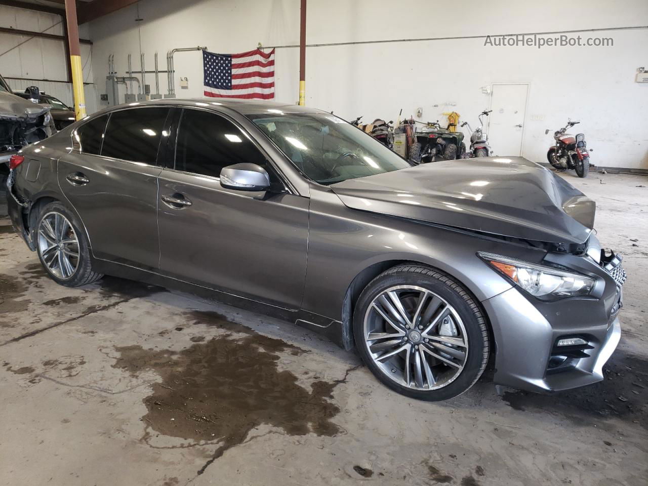 2015 Infiniti Q50 Base Серый vin: JN1BV7AR3FM409775