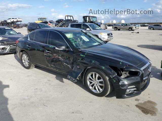 2015 Infiniti Q50 Base Black vin: JN1BV7AR3FM421361