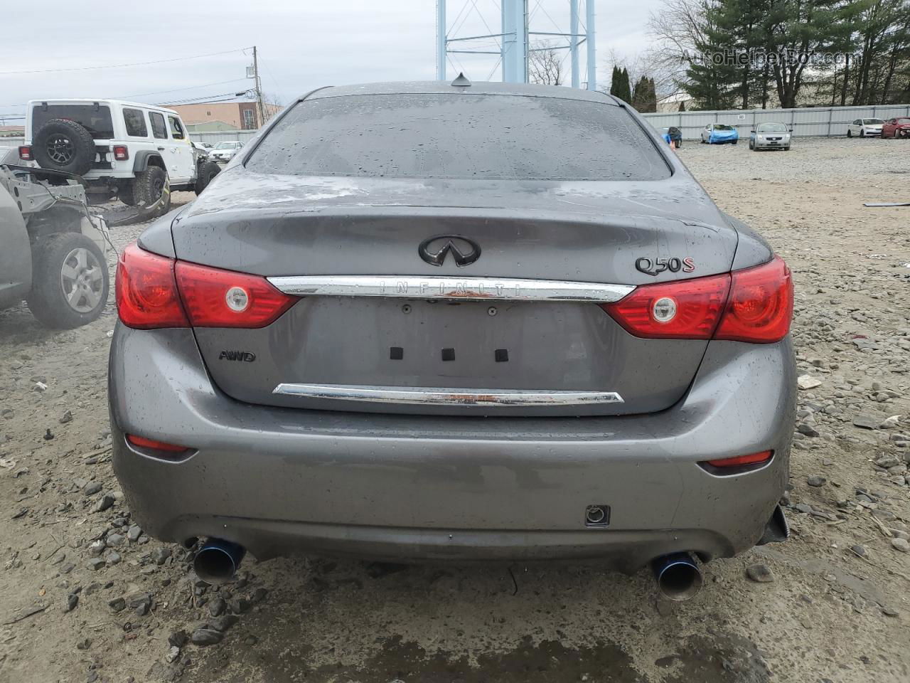 2015 Infiniti Q50 Base Gray vin: JN1BV7AR3FM422784