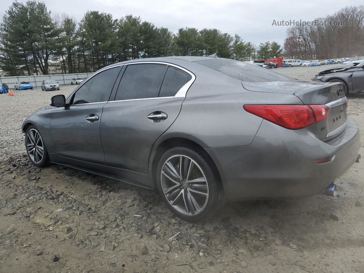 2015 Infiniti Q50 Base Gray vin: JN1BV7AR3FM422784