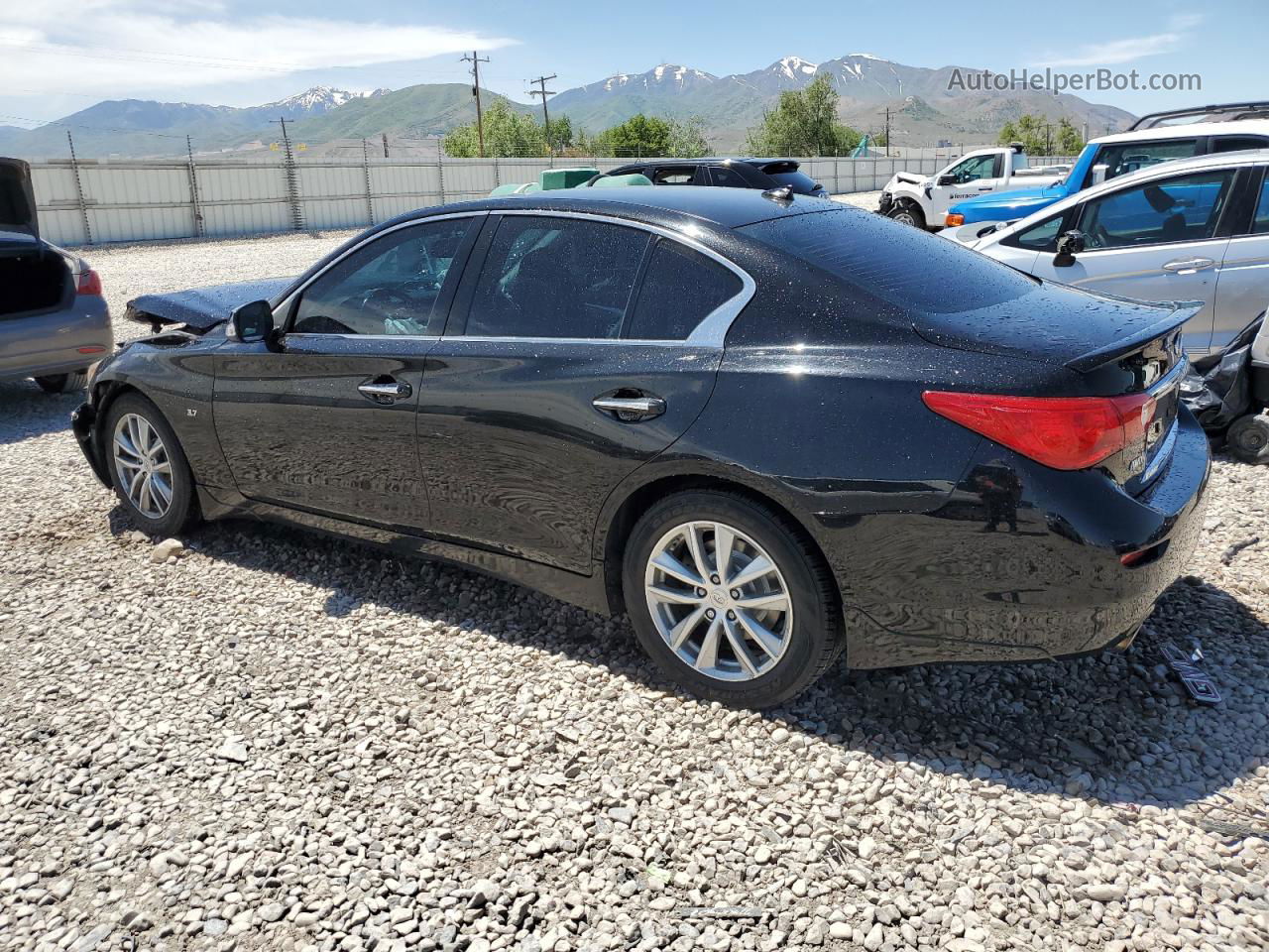 2014 Infiniti Q50 Base Черный vin: JN1BV7AR4EM687227