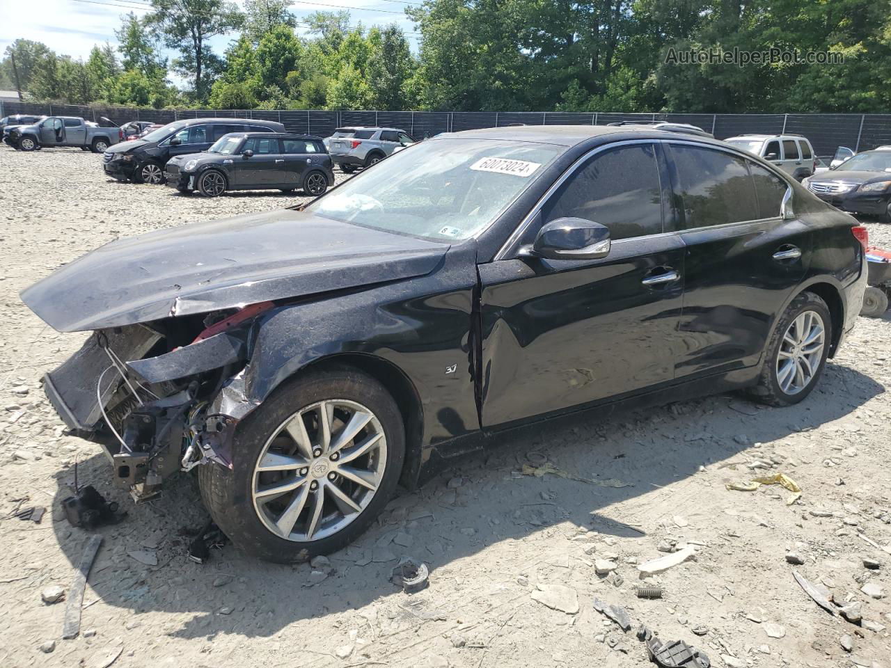 2014 Infiniti Q50 Base Black vin: JN1BV7AR4EM691763