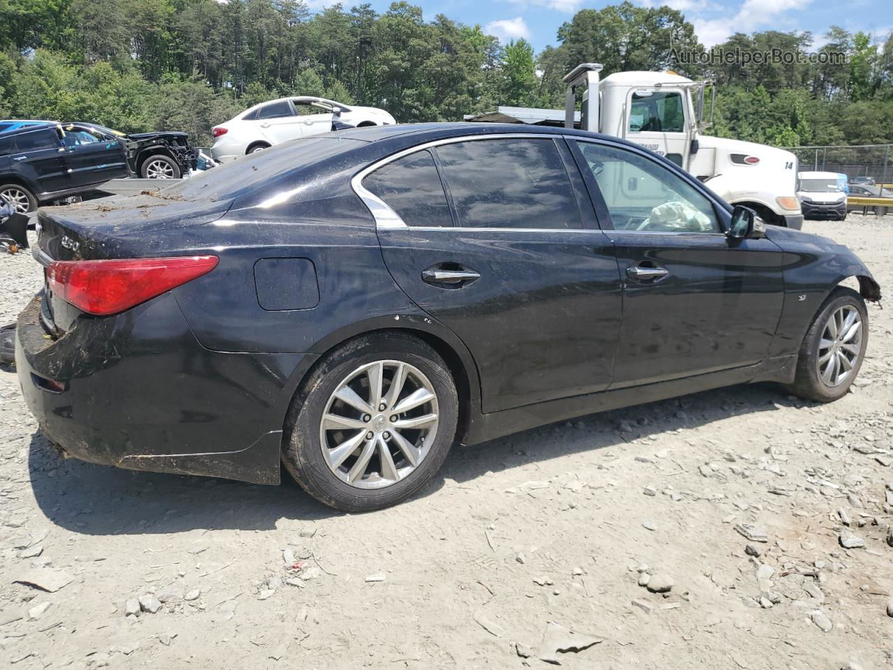 2014 Infiniti Q50 Base Black vin: JN1BV7AR4EM691763