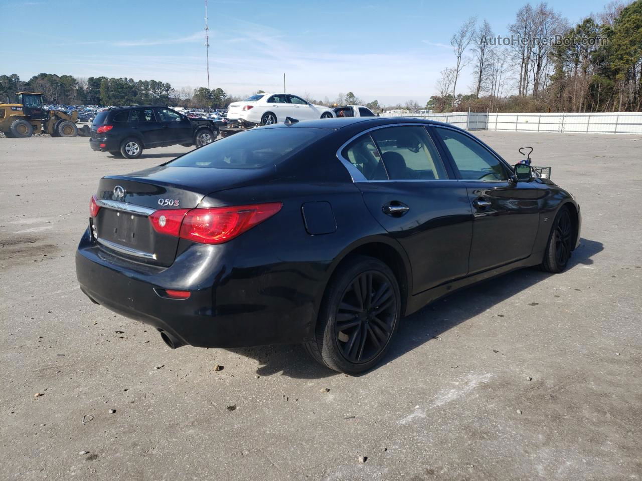 2014 Infiniti Q50 Base Black vin: JN1BV7AR4EM692122