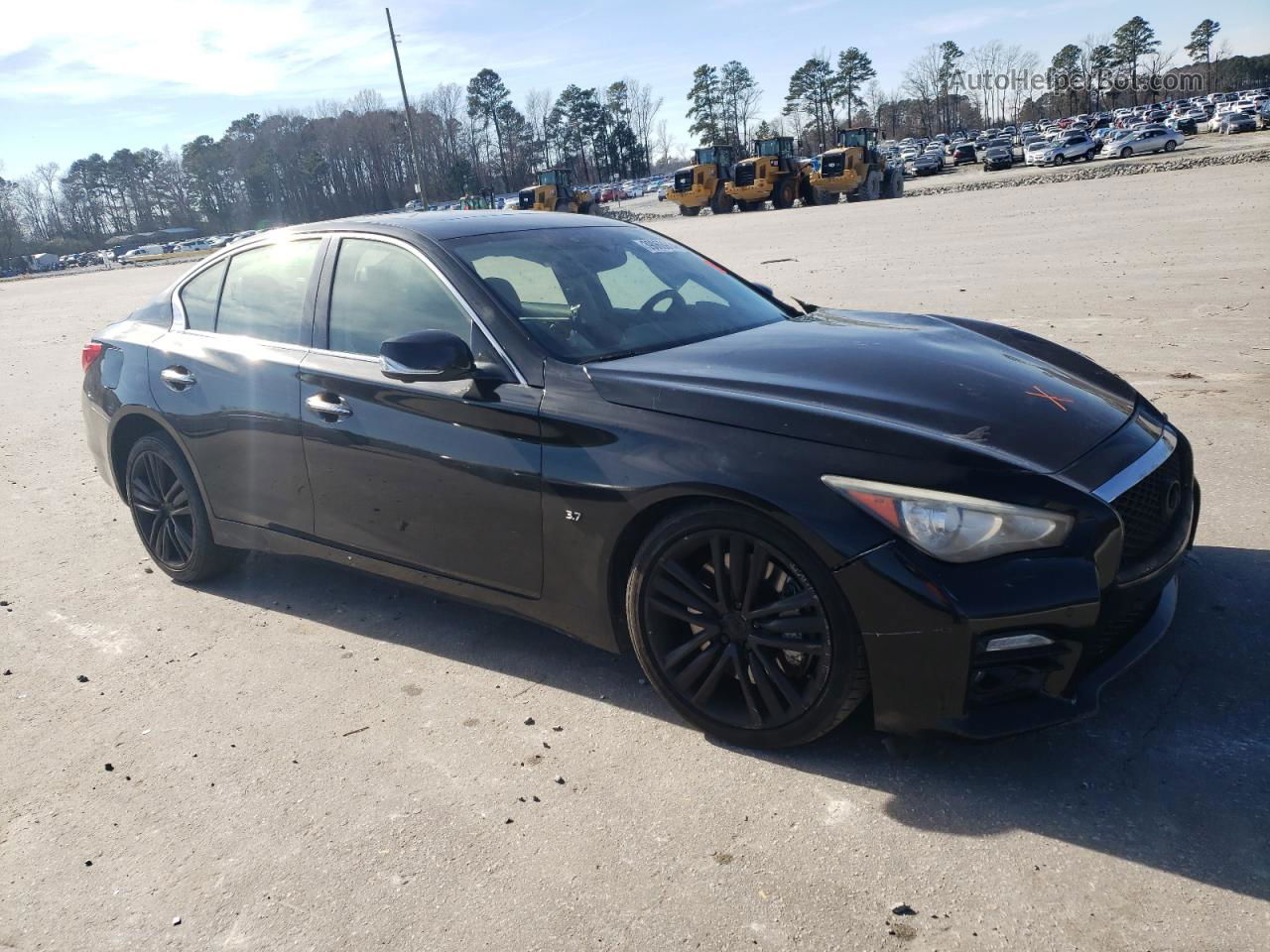 2014 Infiniti Q50 Base Black vin: JN1BV7AR4EM692122