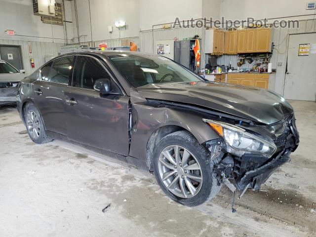 2014 Infiniti Q50 Base Gray vin: JN1BV7AR4EM703782