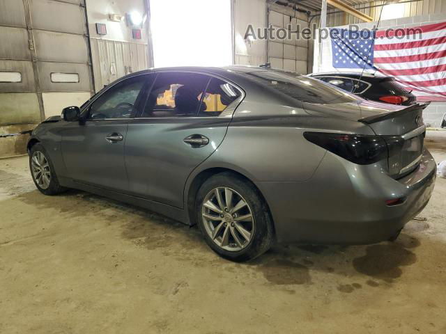 2014 Infiniti Q50 Base Gray vin: JN1BV7AR4EM703782