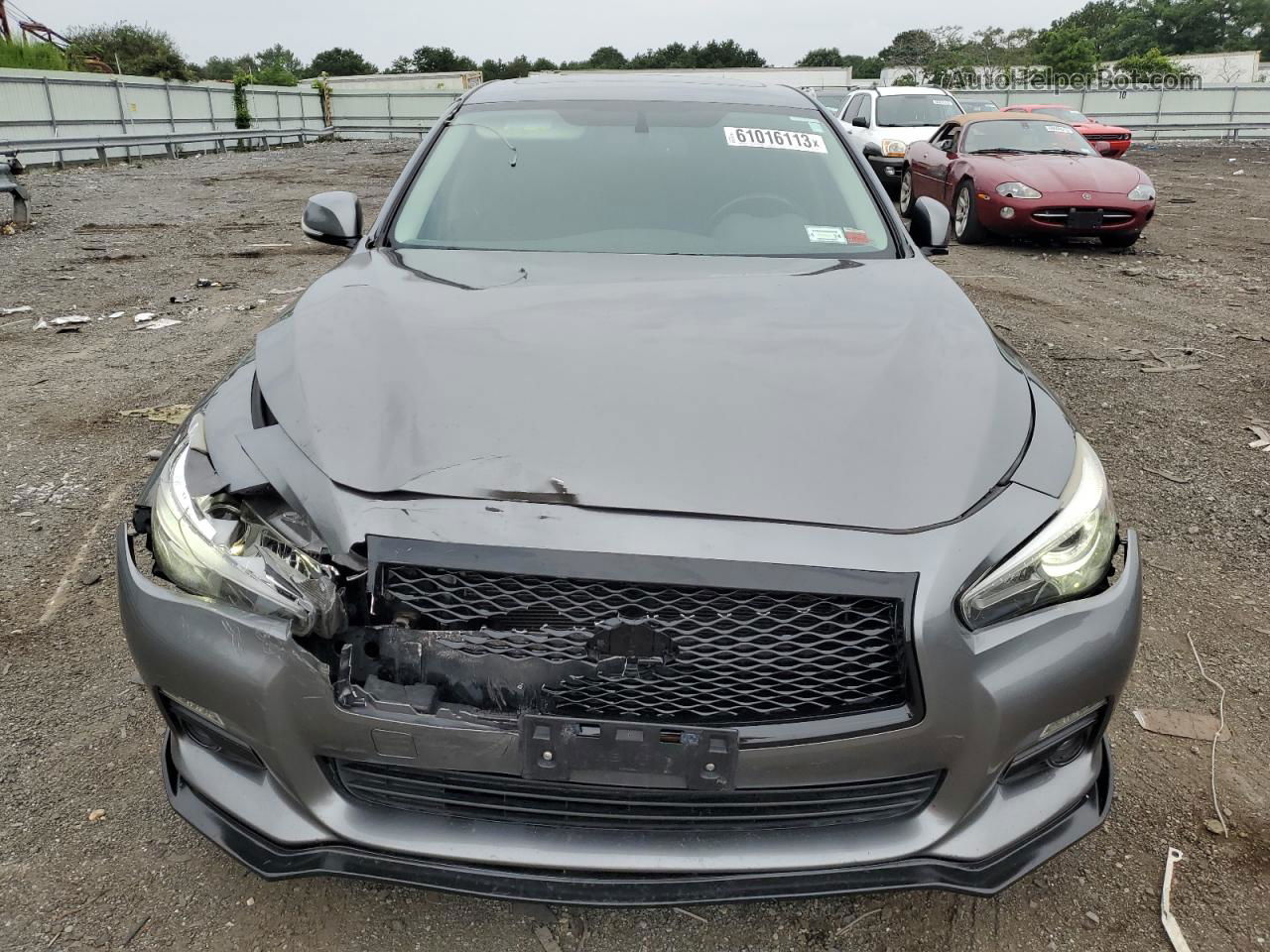 2015 Infiniti Q50 Base Gray vin: JN1BV7AR4FM392081