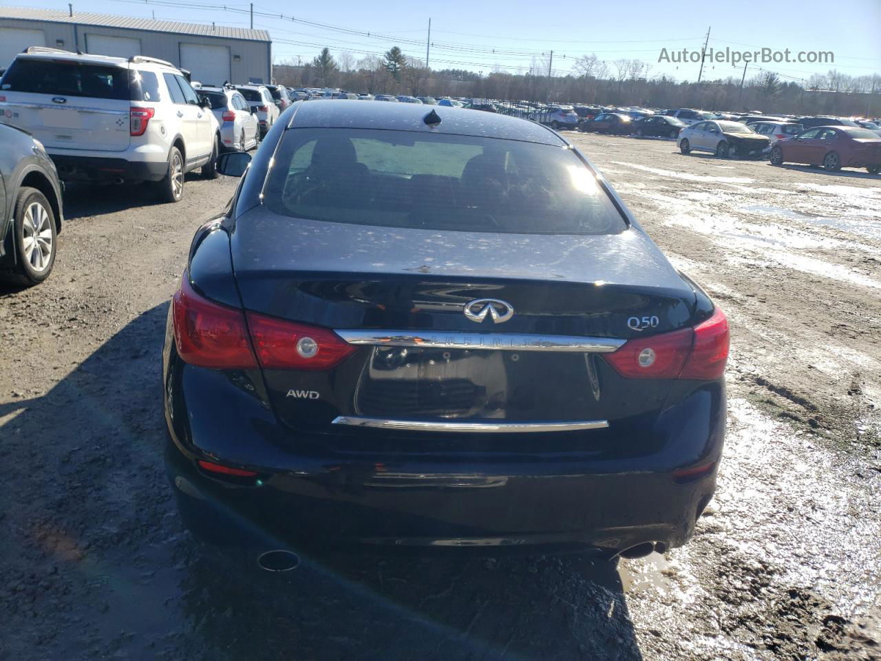 2015 Infiniti Q50 Base Black vin: JN1BV7AR4FM399368