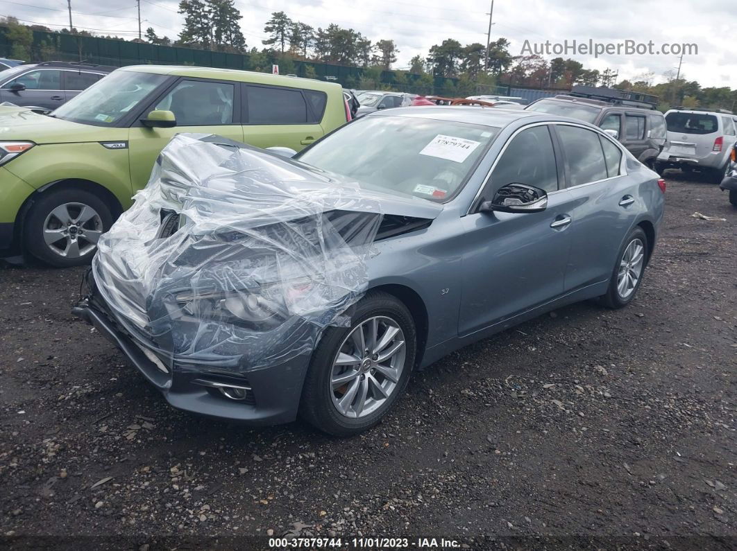 2015 Infiniti Q50 Premium Gray vin: JN1BV7AR4FM399676