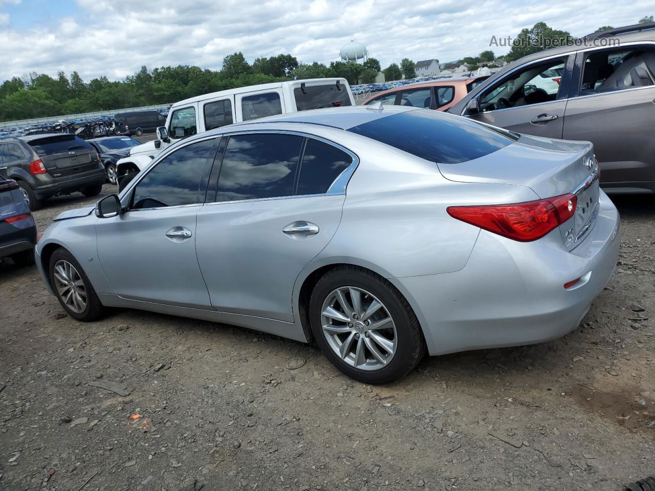 2015 Infiniti Q50 Base Silver vin: JN1BV7AR4FM400132