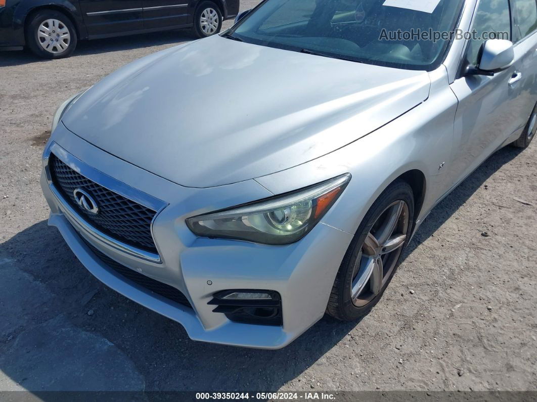 2015 Infiniti Q50 Sport Silver vin: JN1BV7AR4FM400244