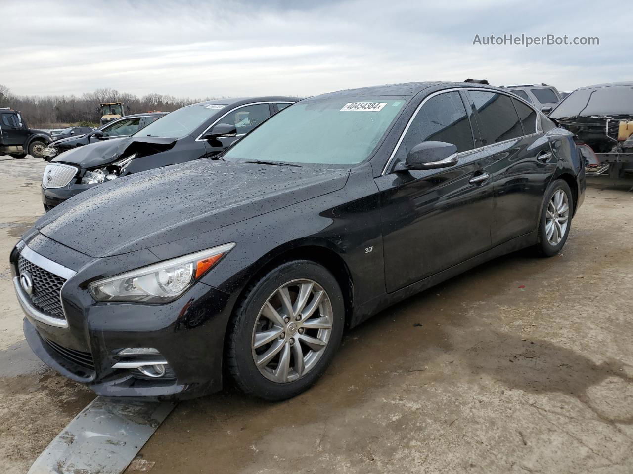 2015 Infiniti Q50 Base Черный vin: JN1BV7AR4FM400406