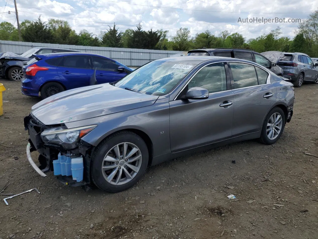 2015 Infiniti Q50 Base Серый vin: JN1BV7AR4FM401832