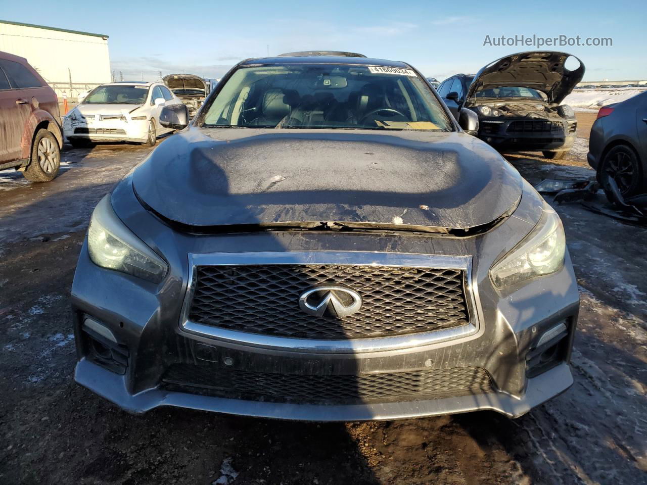 2015 Infiniti Q50 Base Серый vin: JN1BV7AR4FM403936