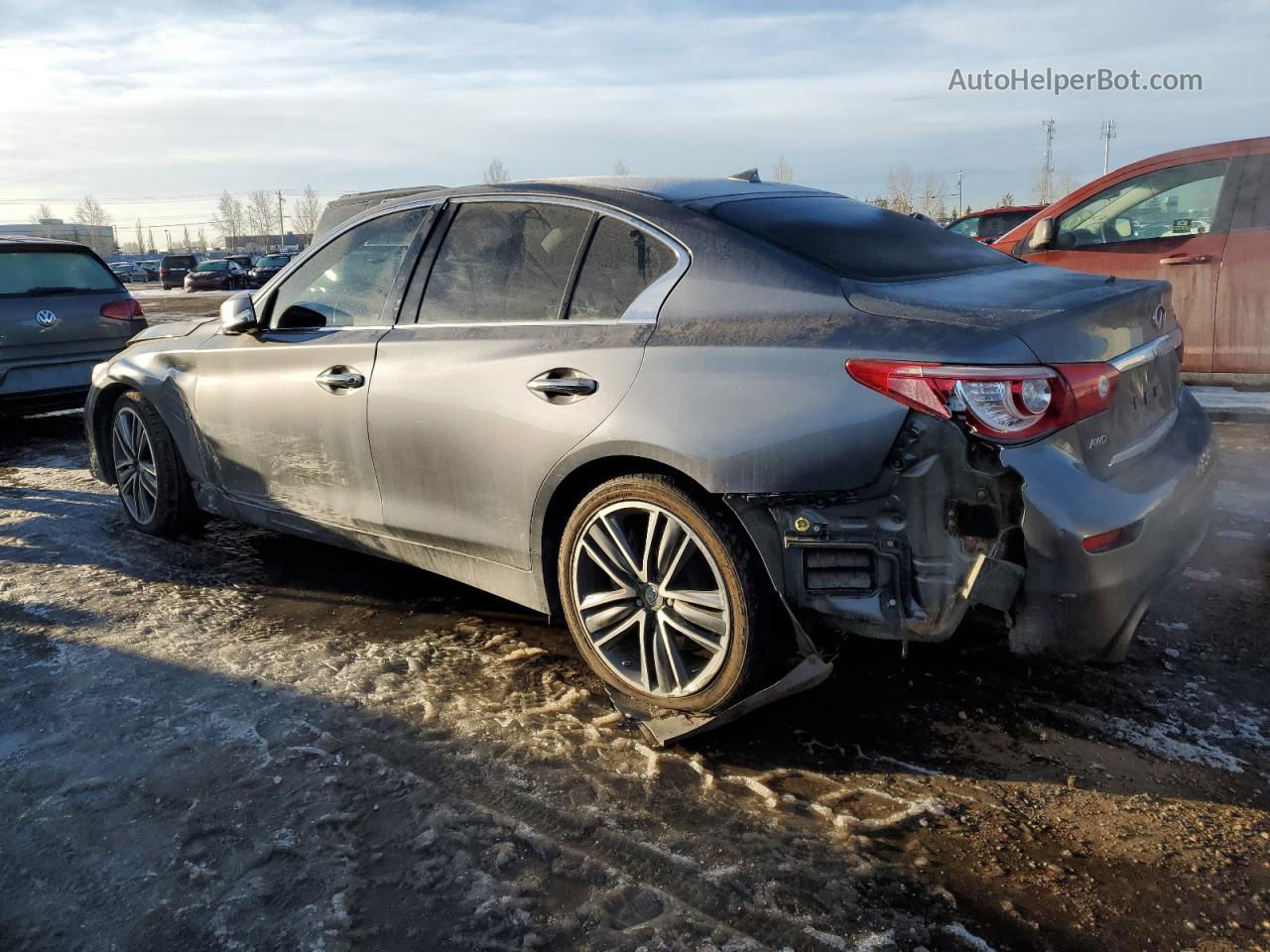 2015 Infiniti Q50 Base Серый vin: JN1BV7AR4FM403936