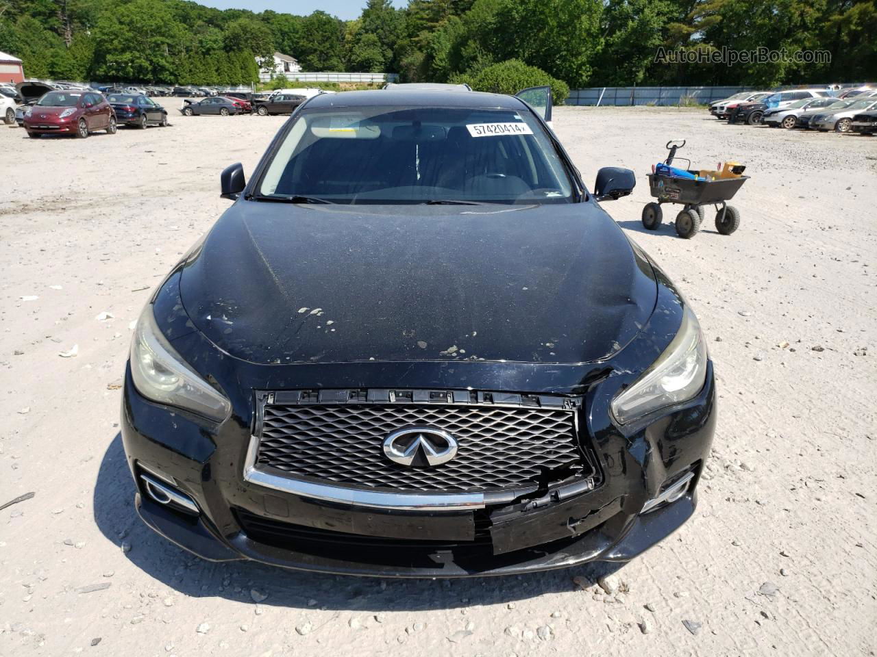 2015 Infiniti Q50 Base Черный vin: JN1BV7AR4FM407145