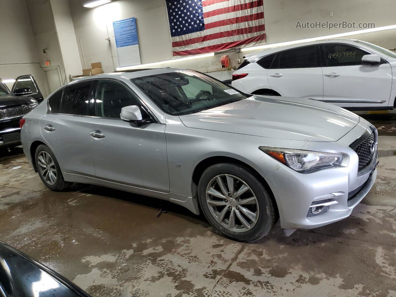 2015 Infiniti Q50 Base Silver vin: JN1BV7AR4FM409820