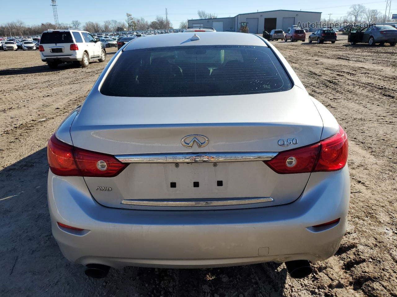 2015 Infiniti Q50 Base Silver vin: JN1BV7AR4FM411633