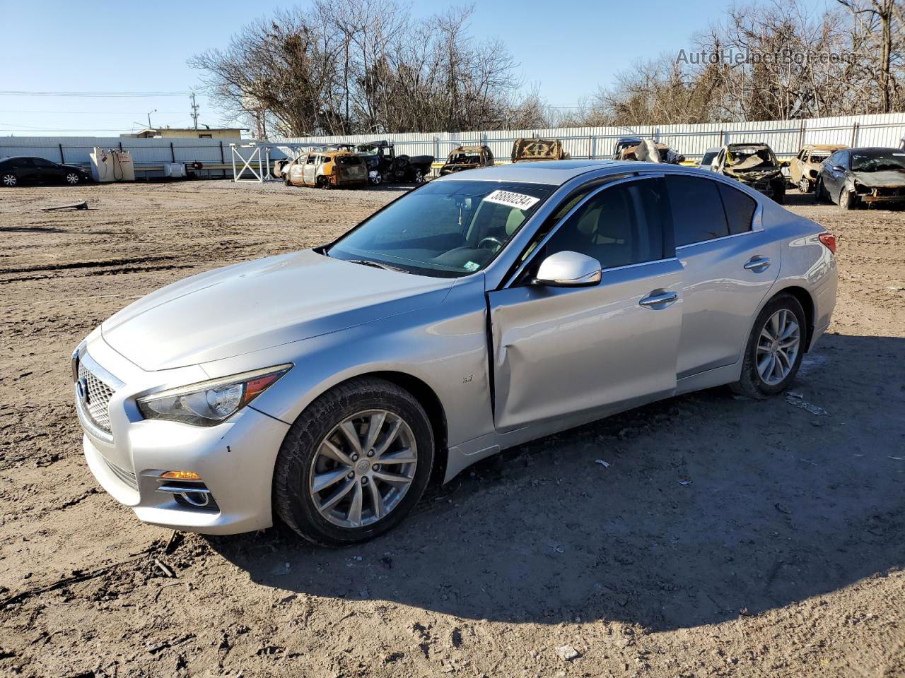 2015 Infiniti Q50 Base Silver vin: JN1BV7AR4FM411633