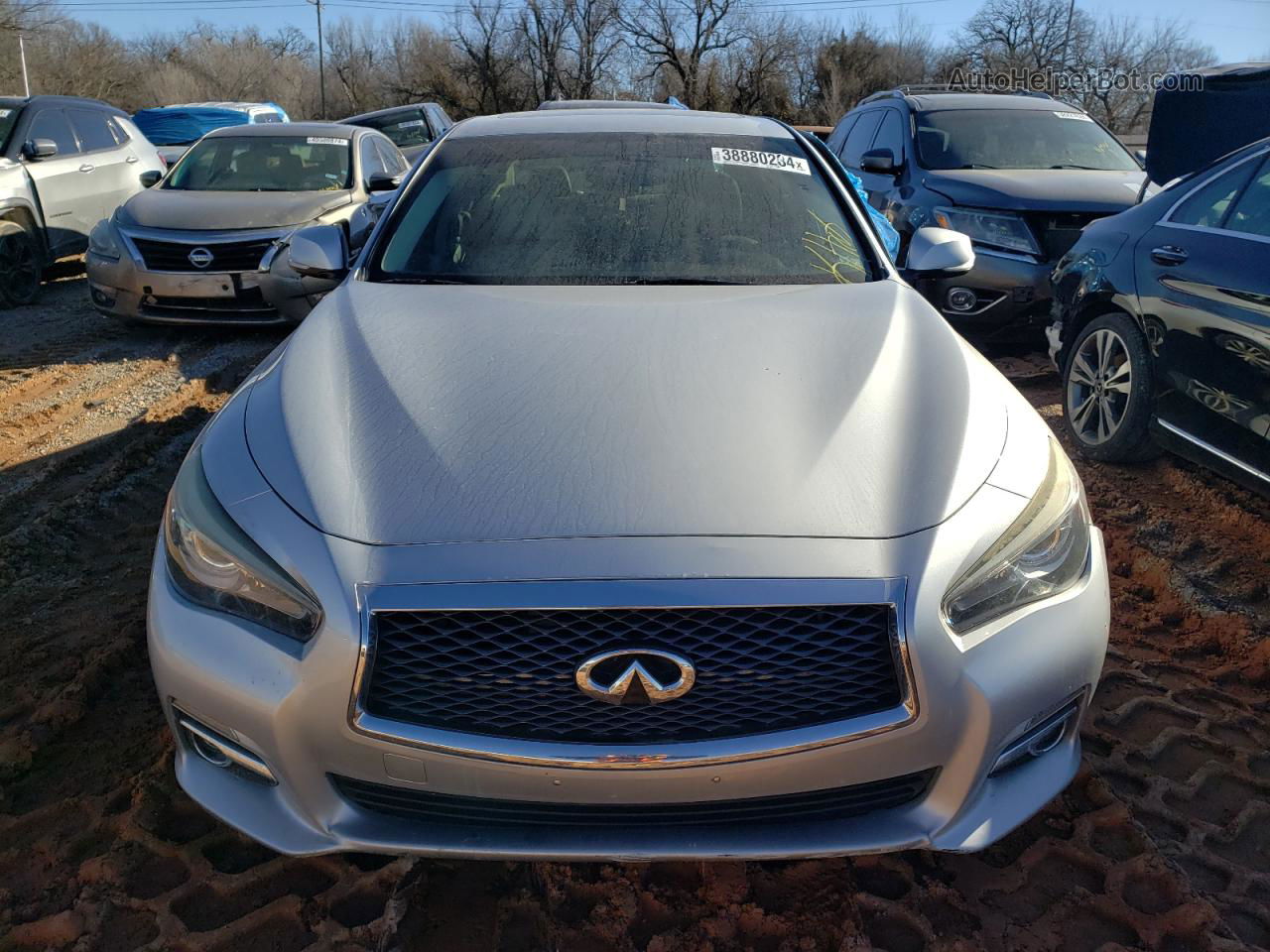 2015 Infiniti Q50 Base Silver vin: JN1BV7AR4FM411633