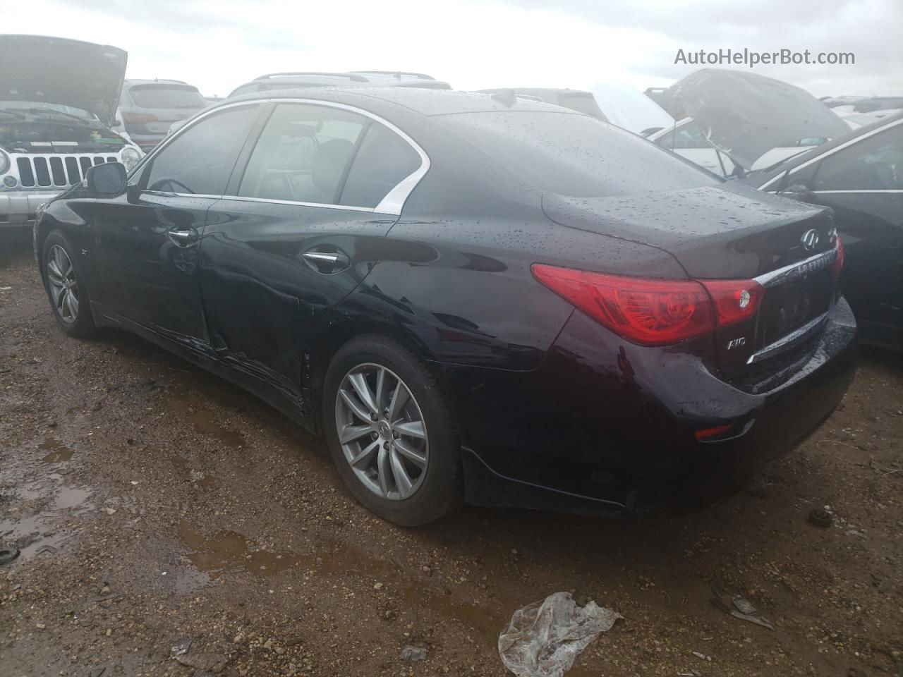 2015 Infiniti Q50 Base Black vin: JN1BV7AR4FM415097