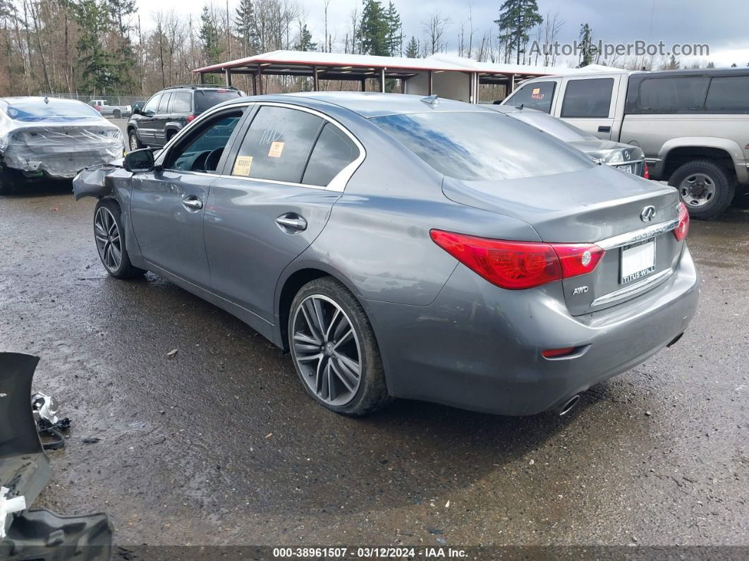 2015 Infiniti Q50 Sport Синий vin: JN1BV7AR4FM416668