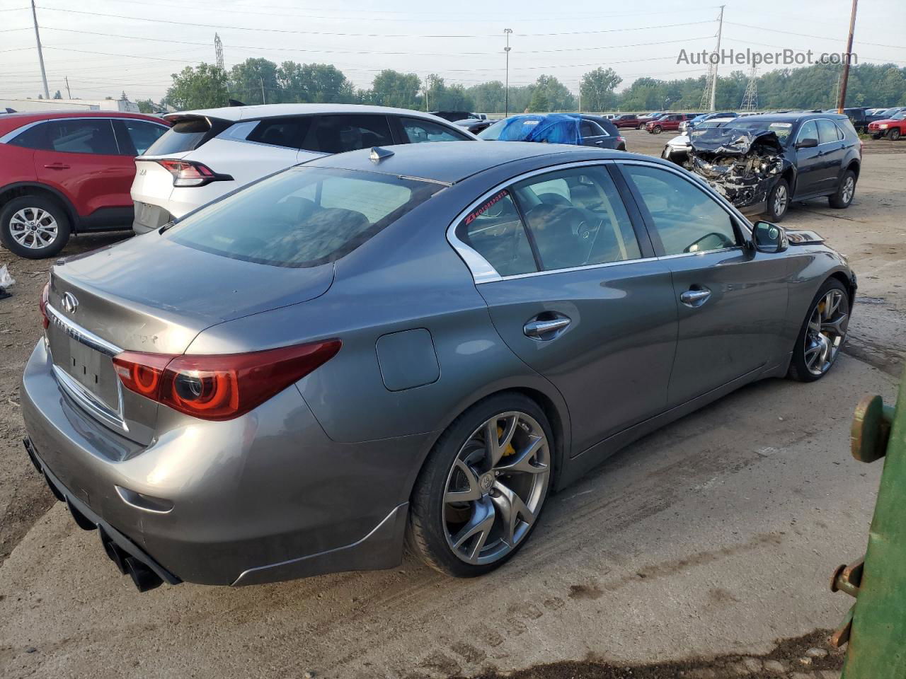 2015 Infiniti Q50 Base Gray vin: JN1BV7AR4FM420915