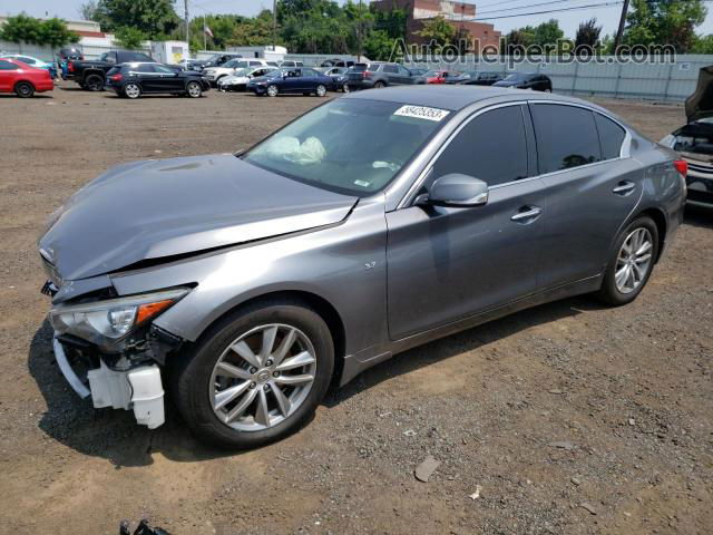 2015 Infiniti Q50 Base Серебряный vin: JN1BV7AR4FM422406