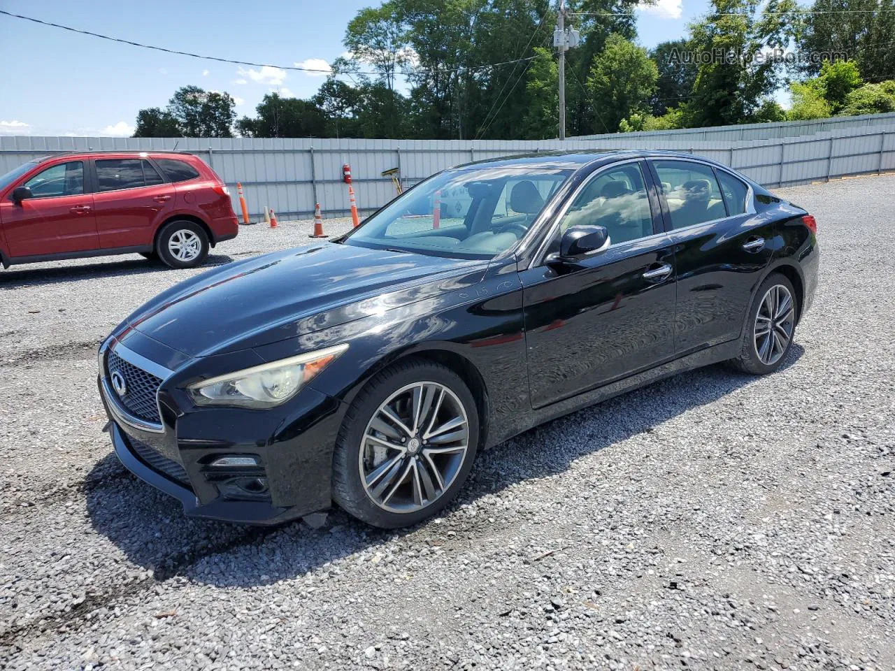 2014 Infiniti Q50 Base Black vin: JN1BV7AR5EM682487