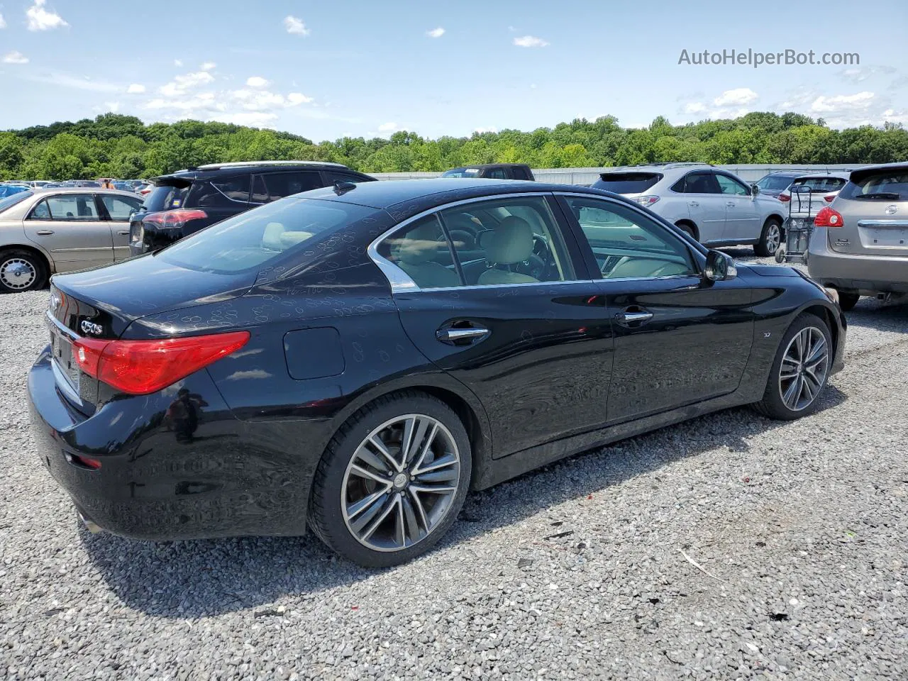 2014 Infiniti Q50 Base Black vin: JN1BV7AR5EM682487